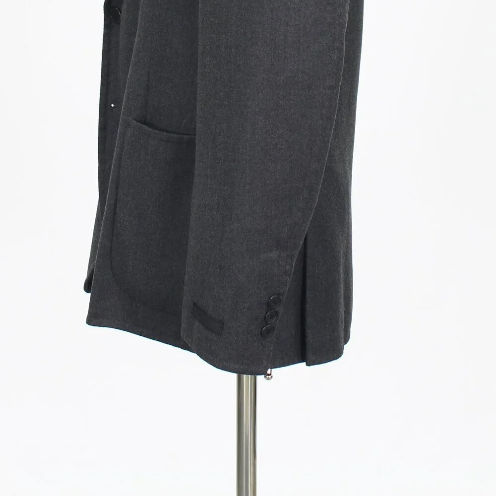 Prada 40R Gray Blazer Sport Coat Jacket 2-Button Solid T922